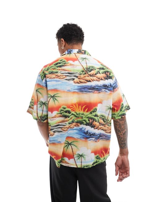 ASOS – oversize-hemd in Gray für Herren