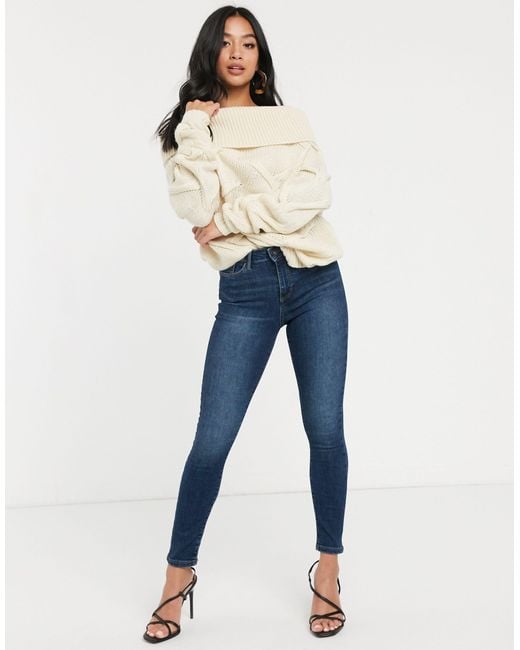 vero moda high waist skinny jeans