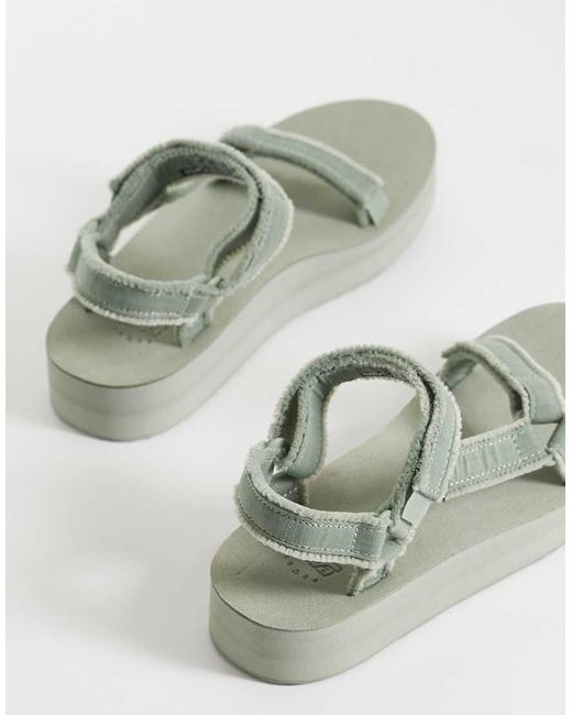 Teva Gray Midform Universal Canvas Sandals