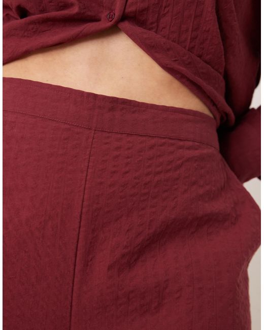 ASOS Red Curve – lockere hose aus seersucker