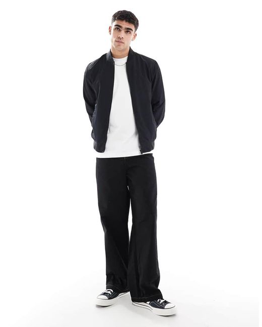 ASOS Blue Lightweight Bomber Jacket for men