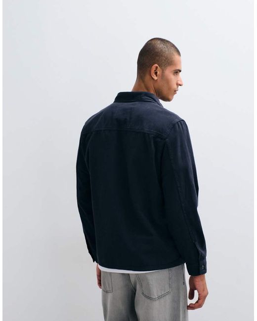 Mango Blue Overshirt for men
