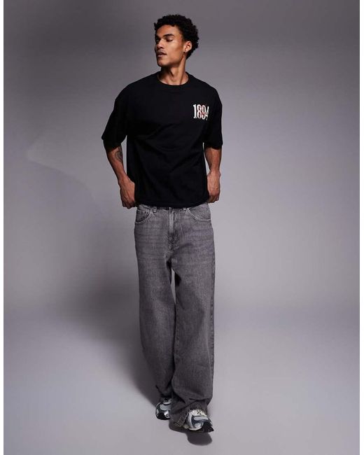 Good For Nothing Gray Oversized T-shirt for men