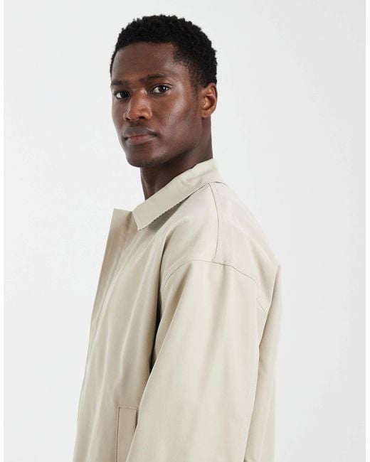 ASOS Natural Bomber Jacket for men
