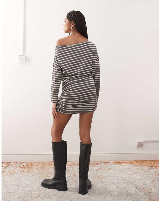 Collusion White Off Shoulder Mini Dress