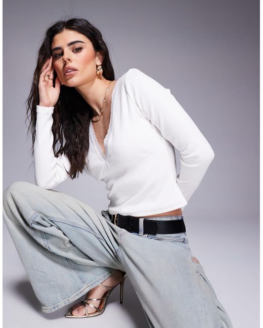ASOS Gray – langärmeliges oberteil