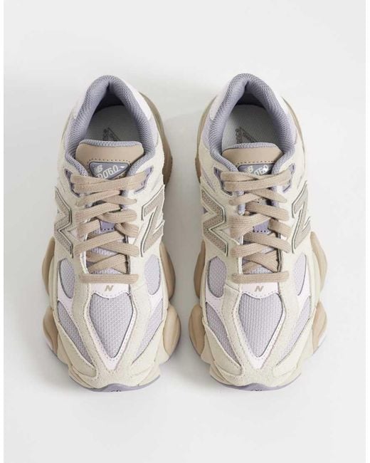 New Balance White 9060 Trainers