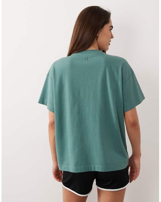 4505 Green Icon Heavyweight Cotton Oversized T-shirt With Quick-dry Finish