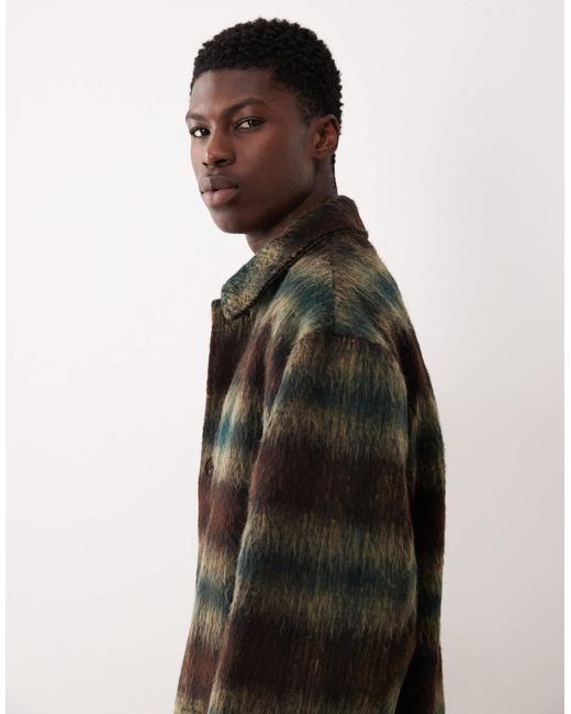 ASOS Black Wool Look Oversized Coat for men