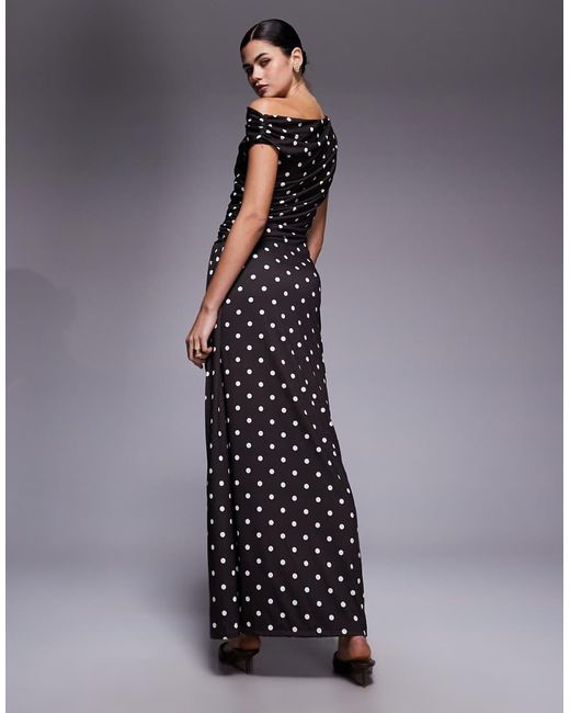 TFNC London Blue One Off Shoulder Maxi Dress