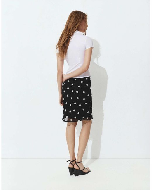 Pull&Bear White – kurzärmlige hemdbluse