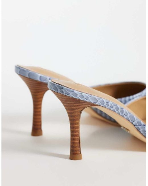 Tony Bianco White Sicily Heeled Mules