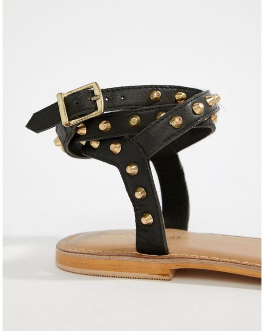 wide fit studded sandals