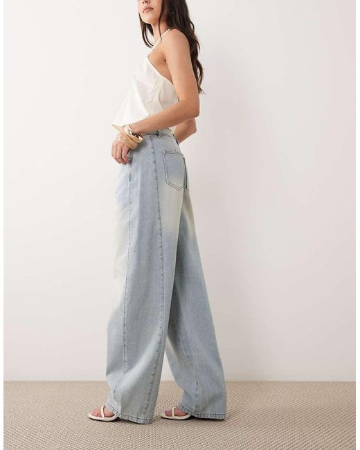 Missy Empire Gray Cotton Barrel Leg Jeans