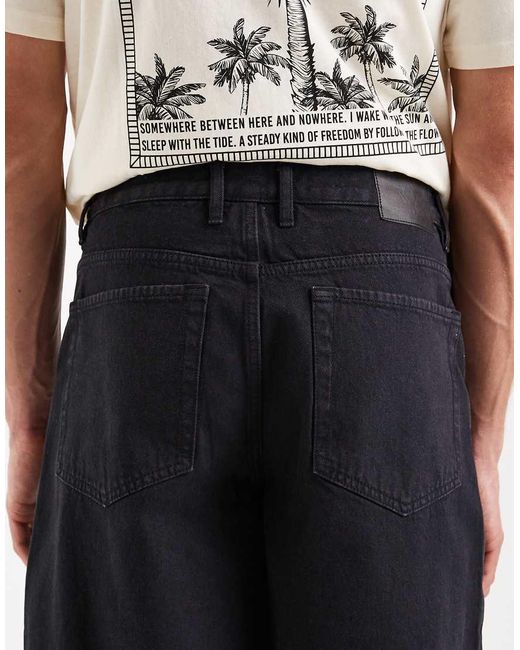 Redefined Rebel Natural Eddie Loose Fit Long Line Shorts for men