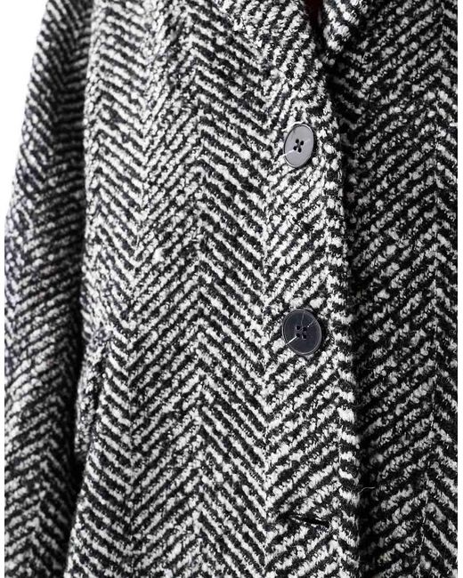 French Connection Multicolor Herringbone Coat