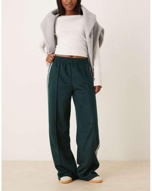 Adidas Originals Green Firebird Fluffy Track Pants