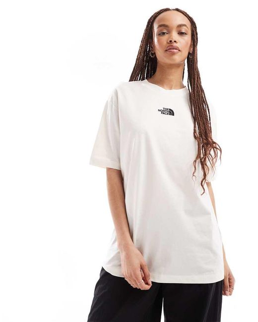 Camiseta Extragrande De Tejido Grueso Exclusiva En Asos De -Blanco The North Face de color White
