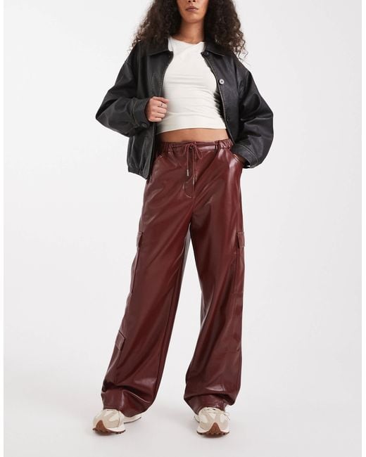 ASOS Red Utility Trousers