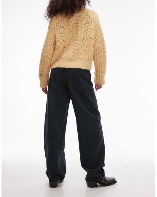 TOPSHOP Blue Skater Lowslung Jean