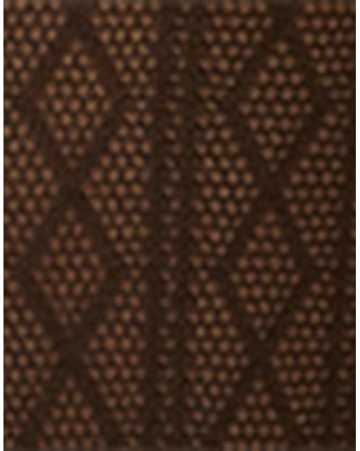 Calzedonia Black Diamond-Patterned Knee-High-Socks