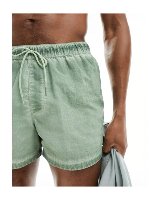 Pantaloncini da bagno corti verdi di ASOS in Green da Uomo