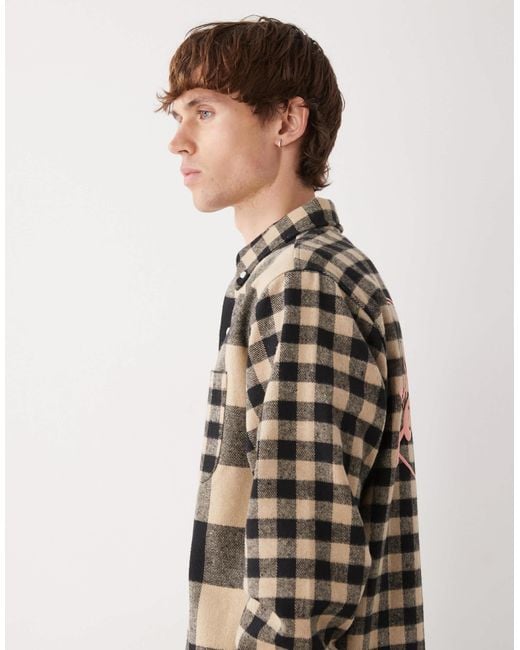 ICECREAM Multicolor Ice Cream Check Long Sleeve Shirt for men