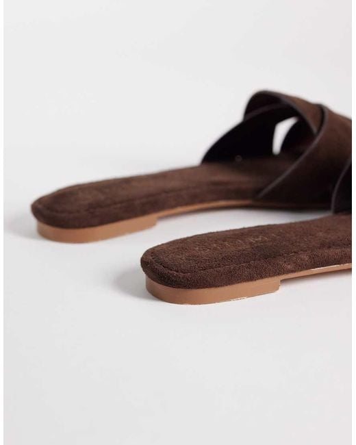 SIMMI Brown Simmi London Jade Flat Sandals