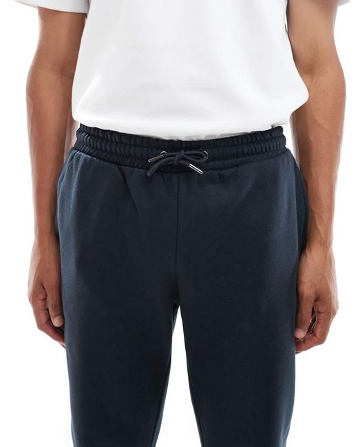 Brave Soul Blue Straight Leg Joggers With Drawcord Waist for men