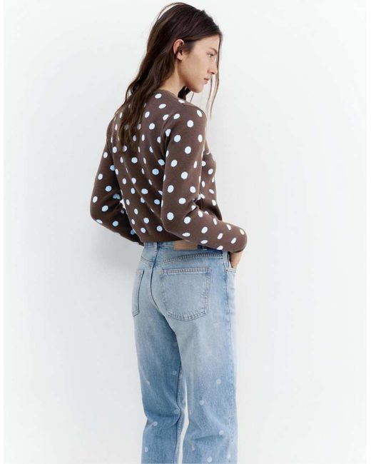 Giacca A Pois di Pull&Bear in Blue