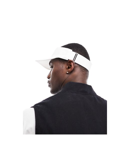 Visera negra con logo clásico Lacoste de hombre de color Black