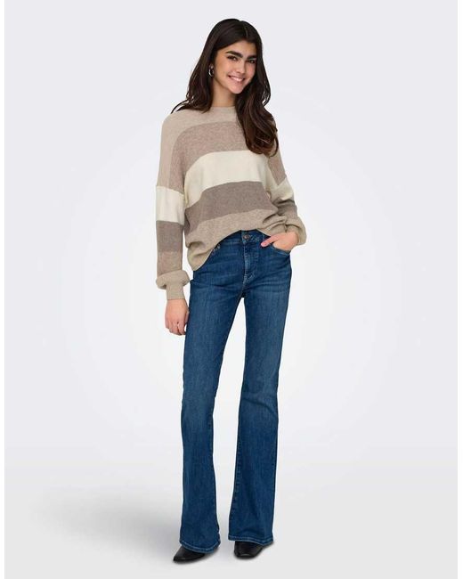 ONLY Blue Knitted Pullover