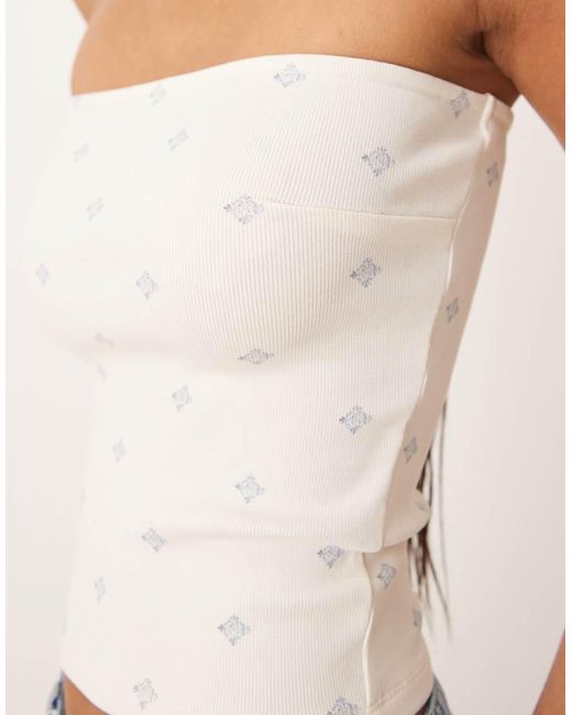 Gina Tricot Natural Bandeau Tube Top
