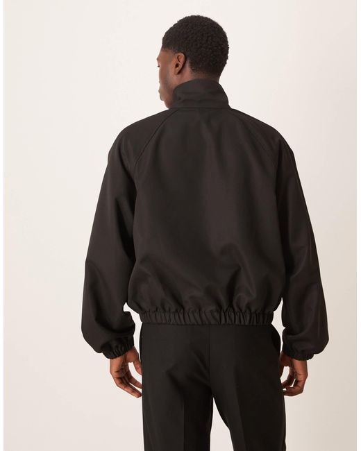 Veste habillée à col cheminée ASOS pour homme en coloris Black