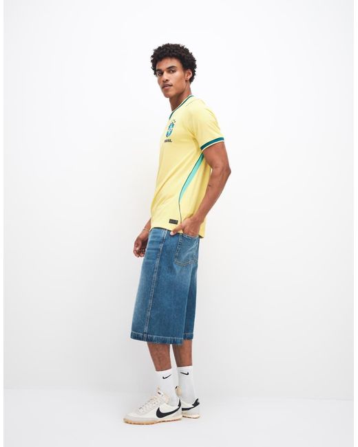 Nike Football Yellow Nike Brazil World Cup 26 Home Jersey