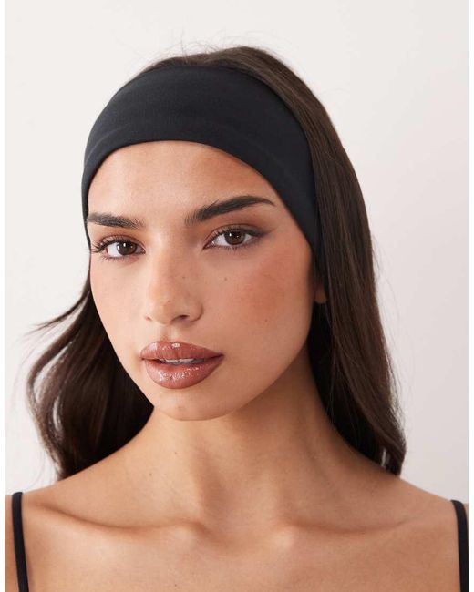 4505 Blue Ruched Yoga Headband