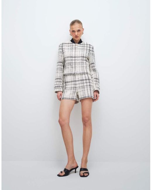 ASOS White Tailored Bomber Jacket