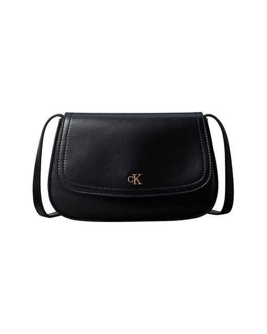 Calvin Klein Black Logo Crossbody Handbag