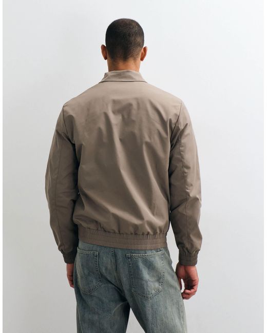 Threadbare Natural Shower Proof Zip Thru Jacket for men