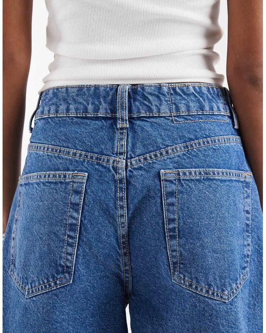 ASOS Blue Denim Dad Short