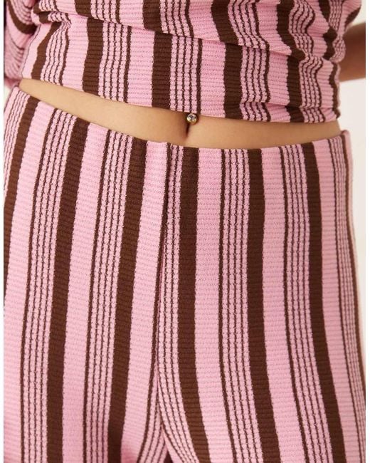ASOS Pink Wide Leg Trouser Co-ord