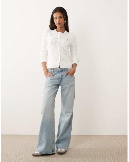 Polo Ralph Lauren White Long Sleeve Caridgan