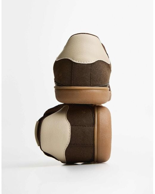 Bershka Brown – retro-sneaker
