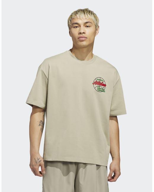 Adidas Originals Natural Originals Basketball Tournament Tee