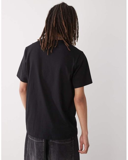 Champion Black Crewneck Varsity Logo T-shirt for men