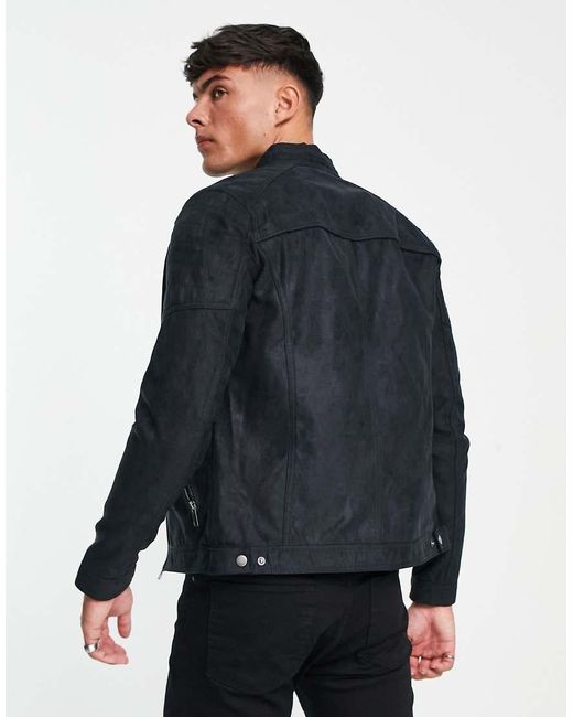 Jack & Jones Blue Essentials Biker Jacket for men