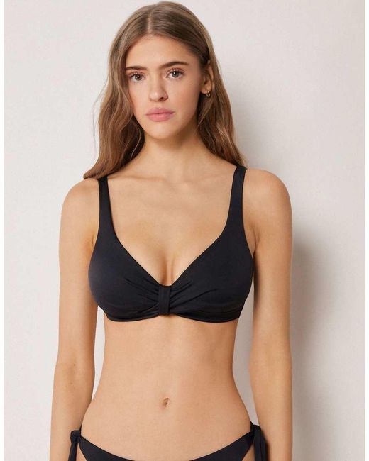 Calzedonia Black Fuller Bust Premium Sculpt Bikini Top
