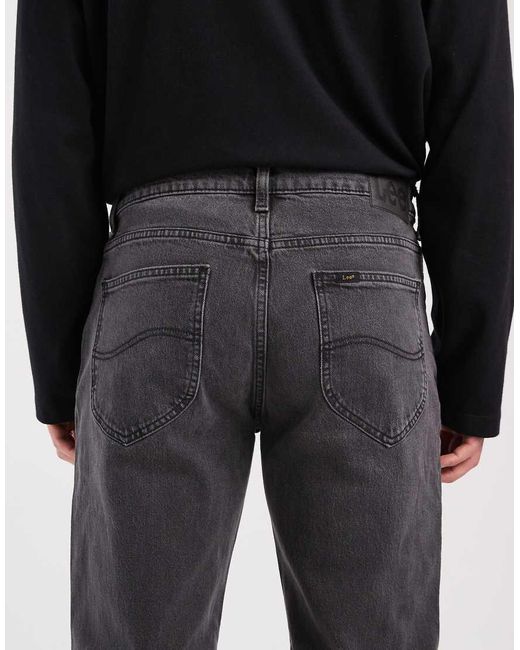 Lee Jeans Black West Straight Leg Jeans for men