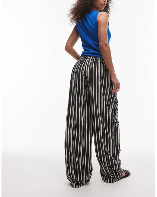 TOPSHOP Multicolor – balloon-leg-hose aus leinen