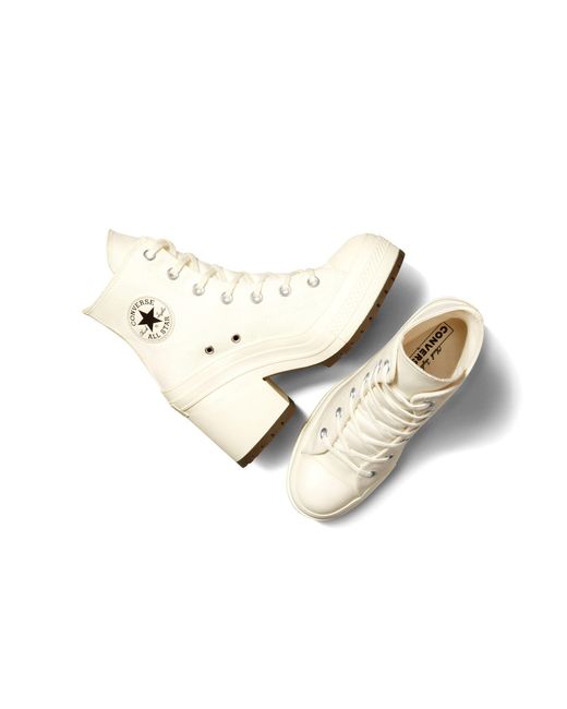 Converse White Chuck Taylor 70 Deluxe Heeled Sneakers